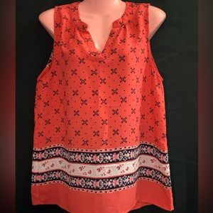 Alice Blue Stitch Fix Sleeveless Blouse Tank Top Size Large